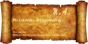 Moldován Alexandra névjegykártya